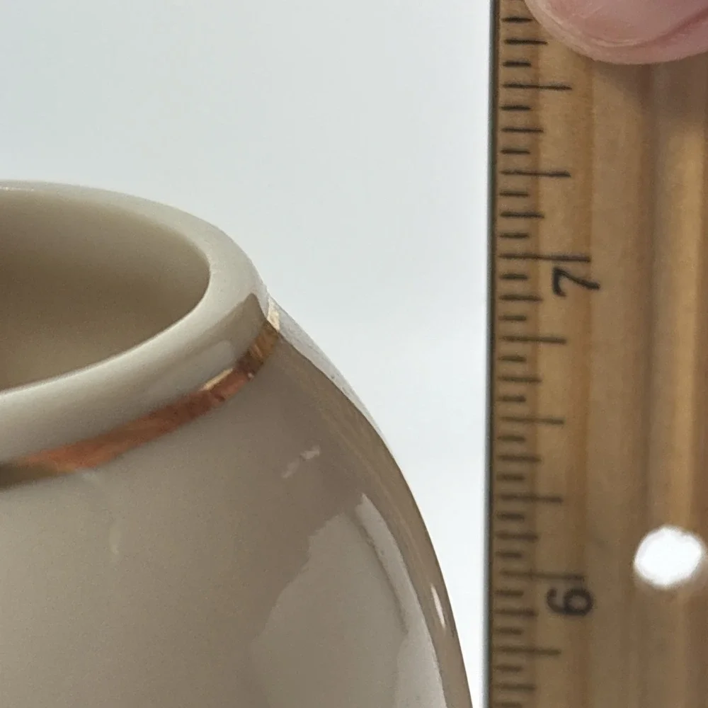 Vintage Lenox Vase Cream Gold Trim 7 Inches